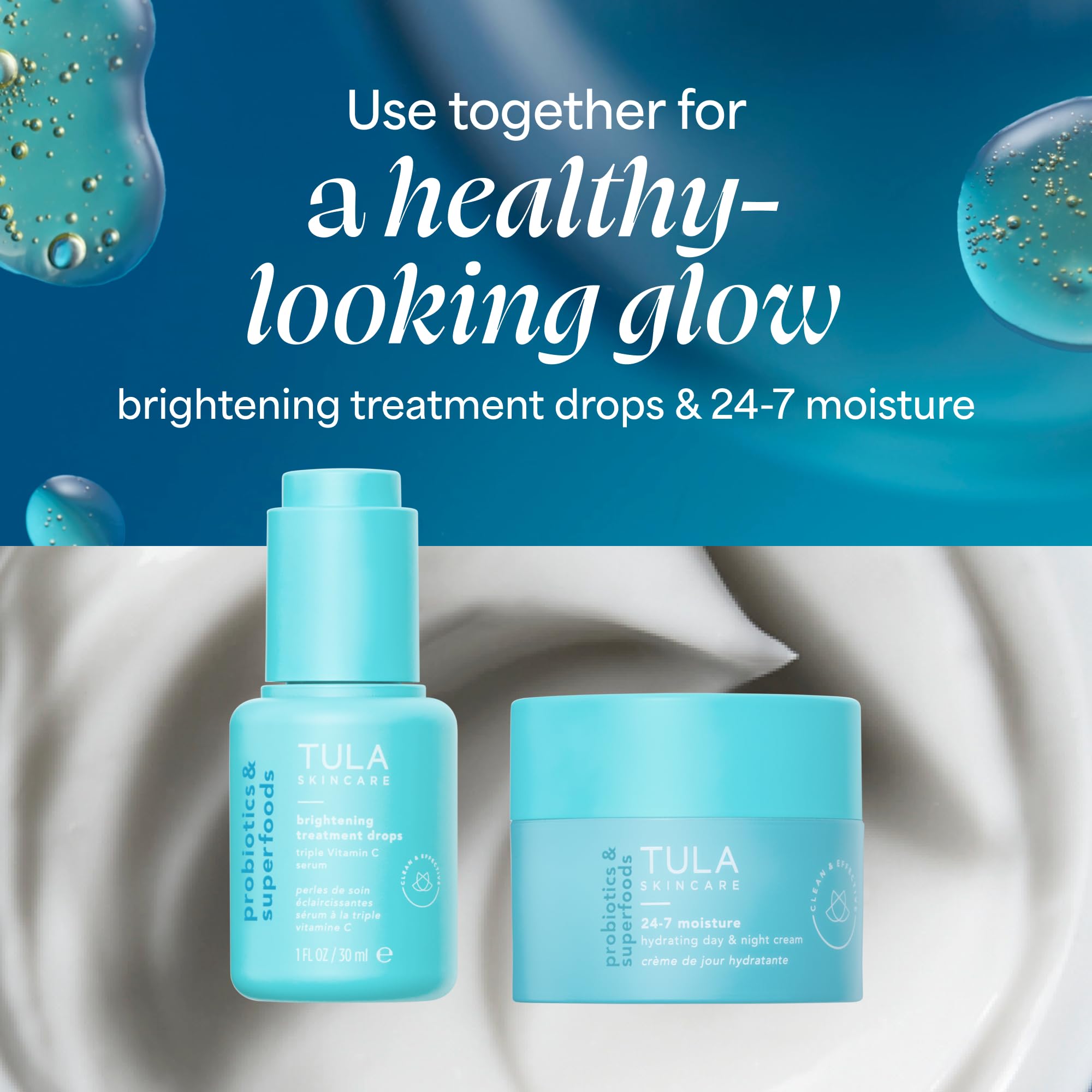 TULA Skin Care Brightening Treatment Drops Vitamin C Serum