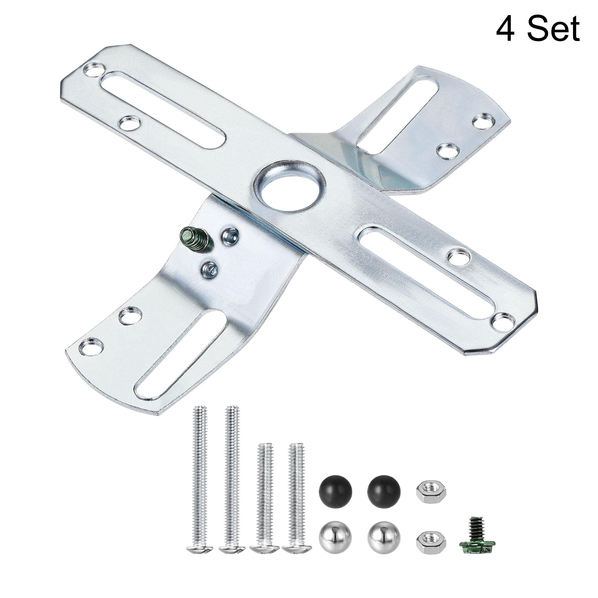 BBAUER Light Crossbar Kit 4 Inch Cross-Shaped Mounting Bracket Universal Lighting Fixture with Screws and Nuts 4Pcs, haotingting123
