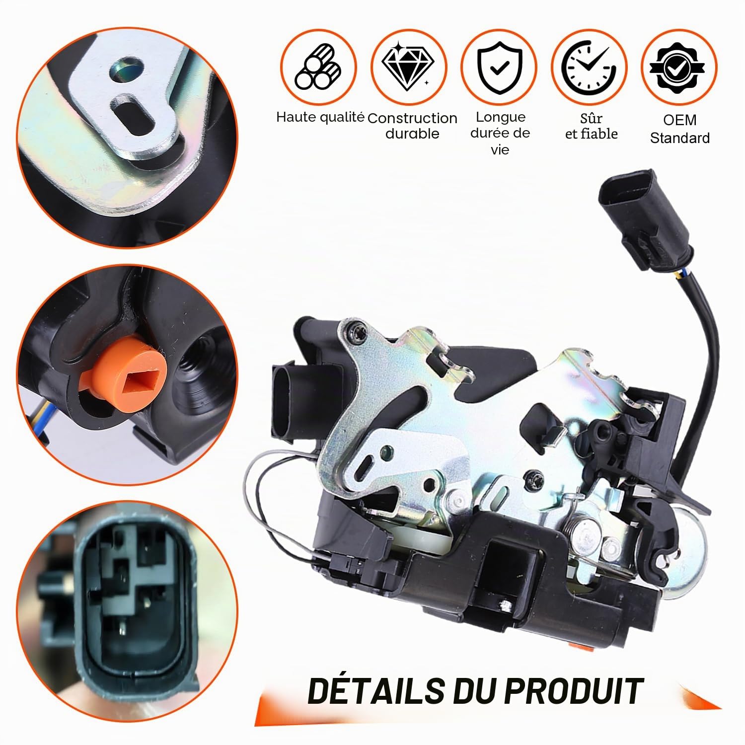 LICHENGTAI A6397300735 Servomoteur de serrure de porte pour Mercedes W639 2003-2014 Actionneur de verrouillage de porte coulissante droite 2797260099