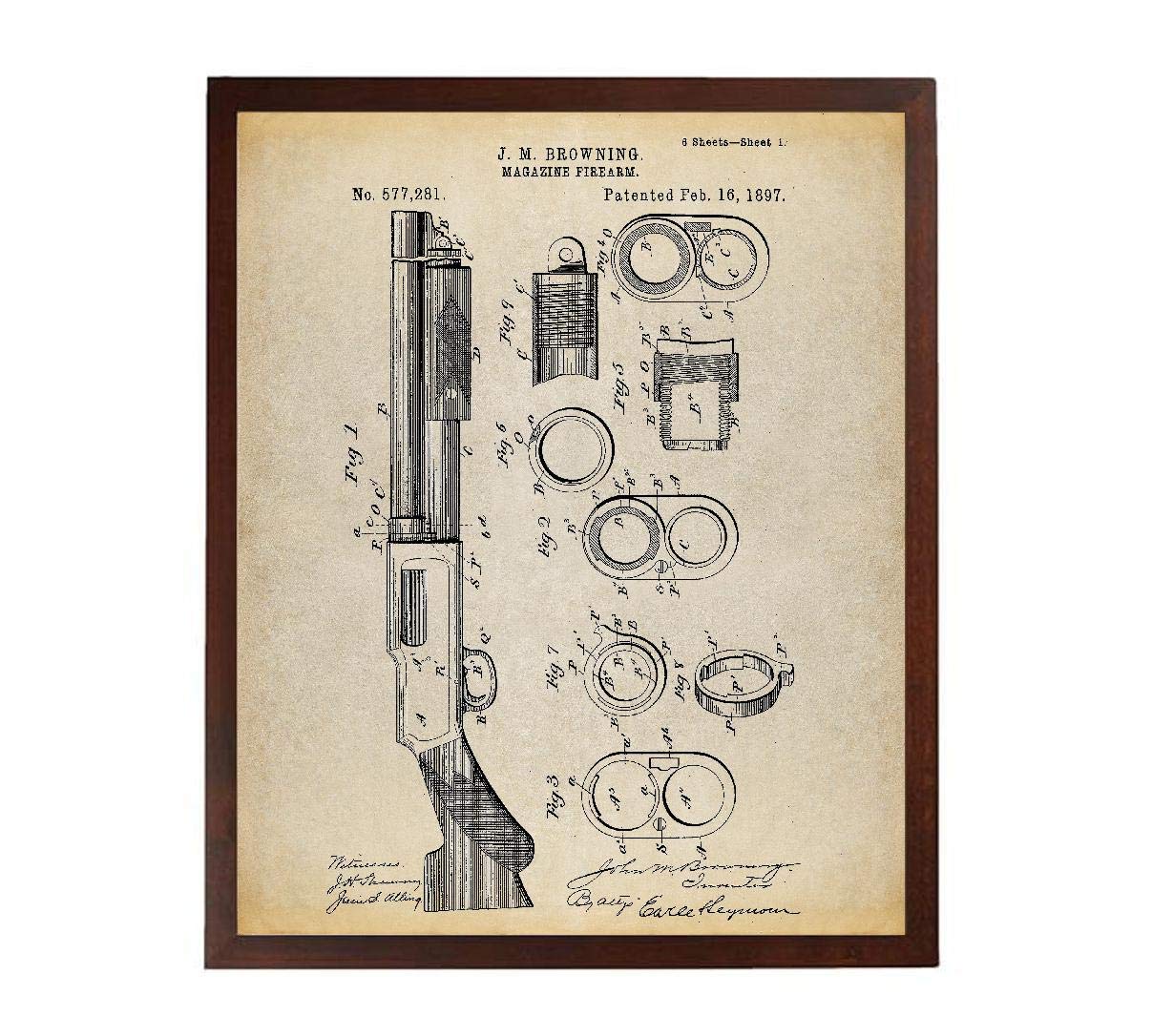 Winchester Model 1897 Shotgun Browning Shotgun Hunting Decor Duck Hunting Police Officer Gift TNP95