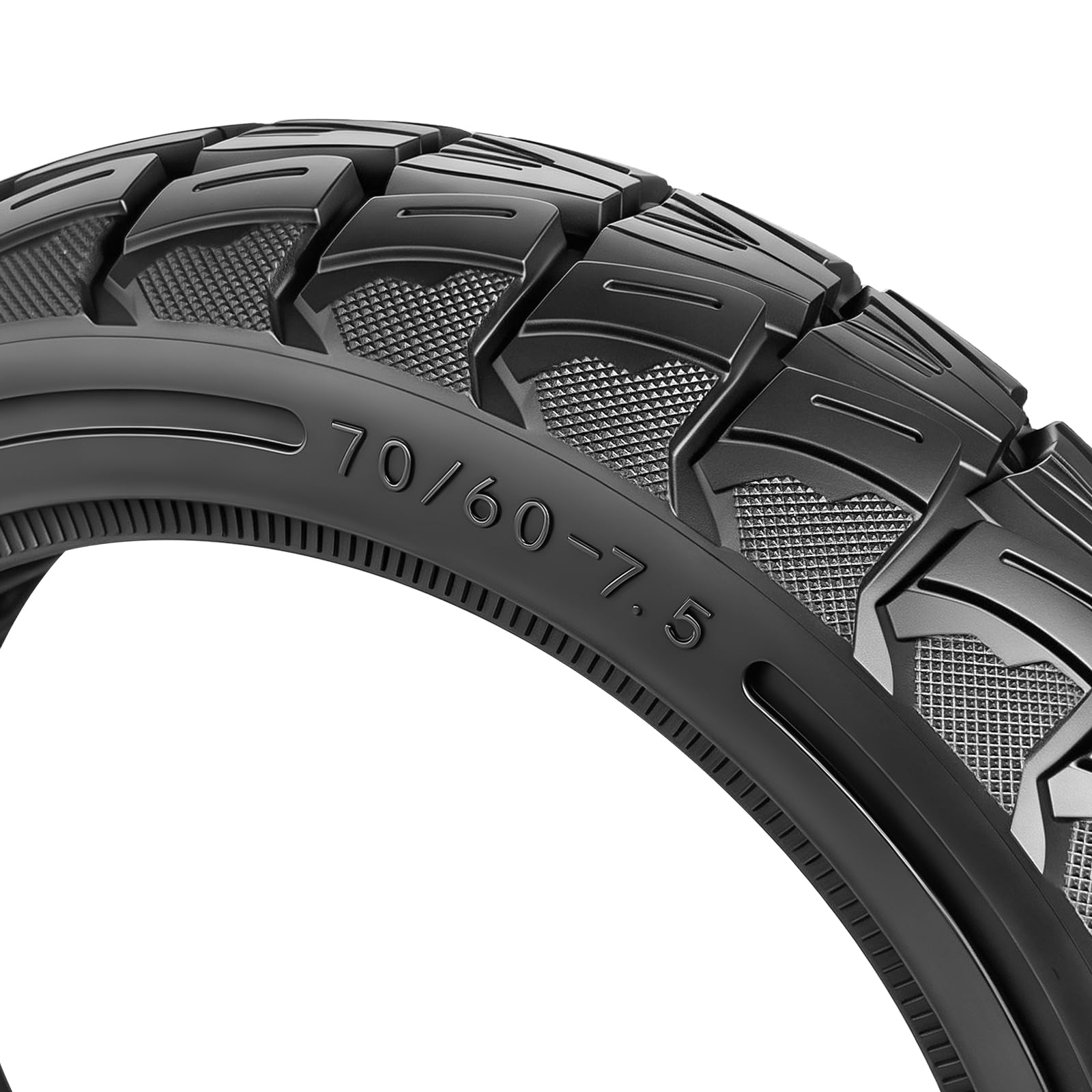 70/60-7,5 Pneu en caoutchouc plein pour scooter électrique Segway Ninebot ZT3 / ZT3 Pro / G3 11" Pneu de rechange Honeycomb Solid Pneu plein avant/arrière (noir)