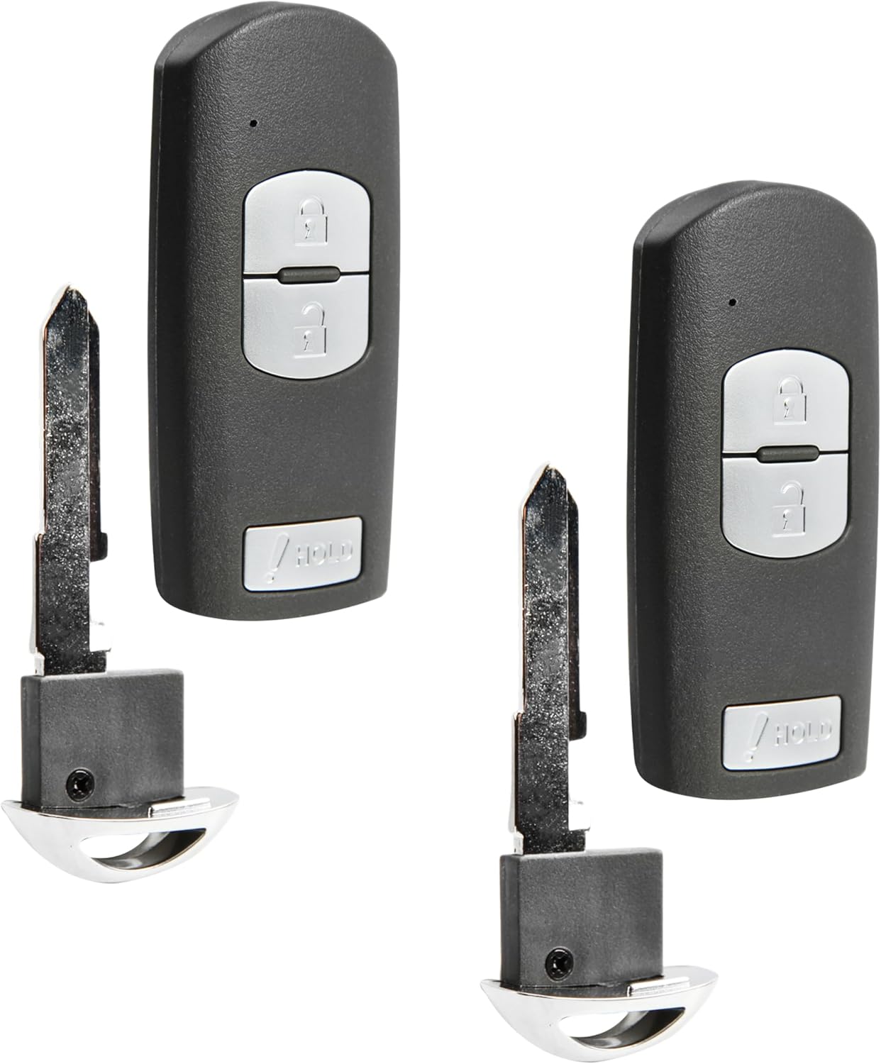 2X USARemote Keyless Entry Remote Key Fob 3-Button Replacement for 2012 2013 2014 2015 2016 2017 2018 Mazda 3 CX-3 CX-5 Speed (WAZSKE13D01, WAZSKE13D02, KDY3-67-5DY)