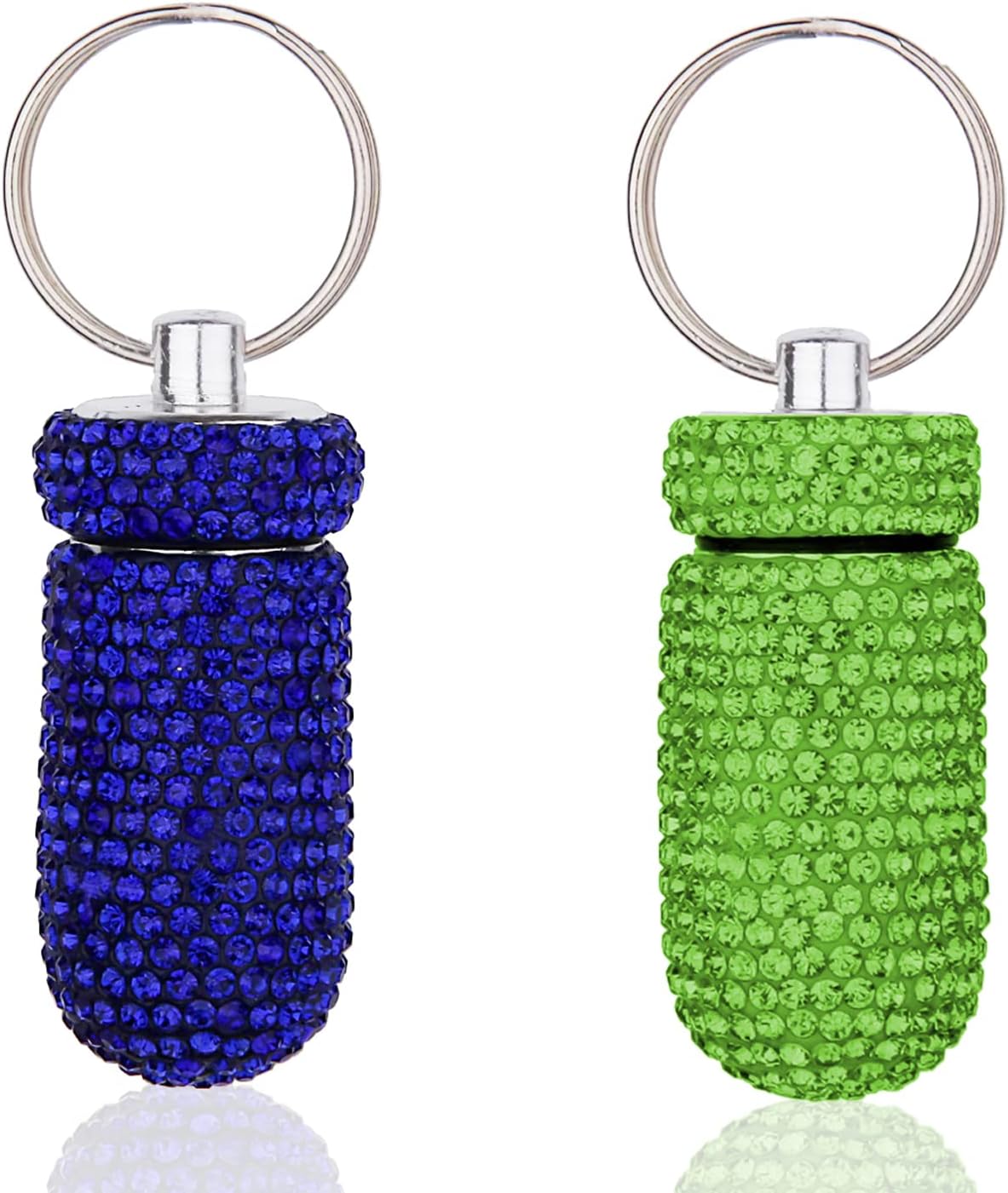 Bling Pill Case Portable Travel Pill Container Bottle