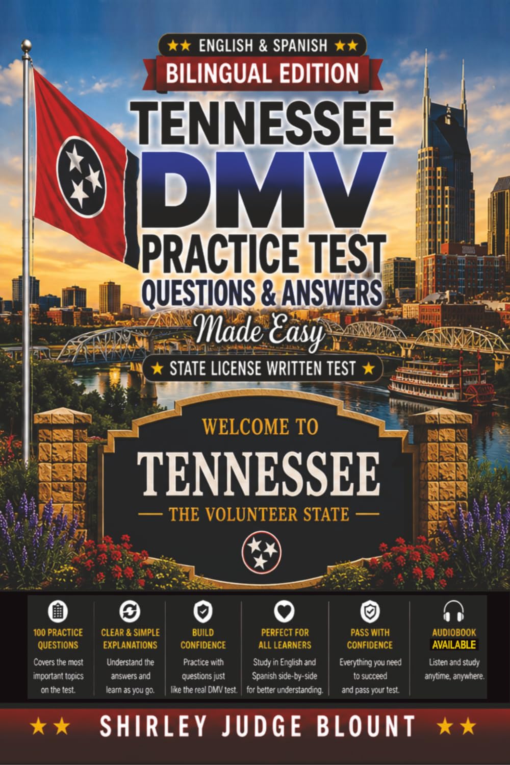 Tennessee DMV English Test Made Easy™: Driver’s License Written Test Study Guide with Practice Questions | English & Spanish Edition