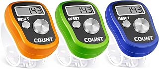 UMMAH NEEDS Digital Finger Tally Counter Ring Pack of 3 | Jap Counter Mala for Mantra Counting | Handheld Click Counter Ma... Price In India