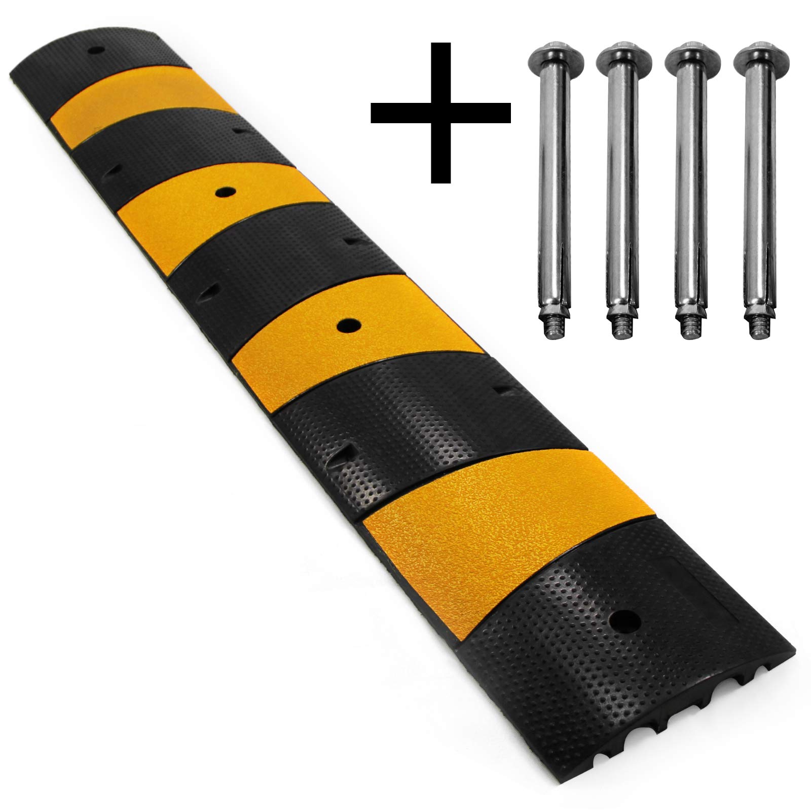 Buy Scinotec 6 Feet Rubber Speed Bumps 1 Pack 2 Channel Reductores De