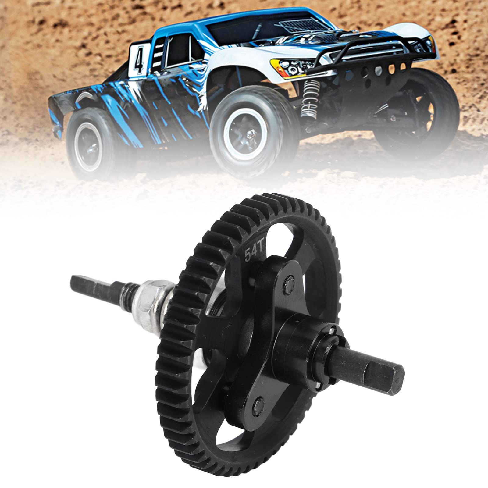 Differential-Rutschkupplung, 54T Aluminium-Stahl-Differenzialgetriebe-Rutschkupplung, 3 Farben für Traxxas Slash 4x4 1/10 RC Car, Karosserie-Zubehör