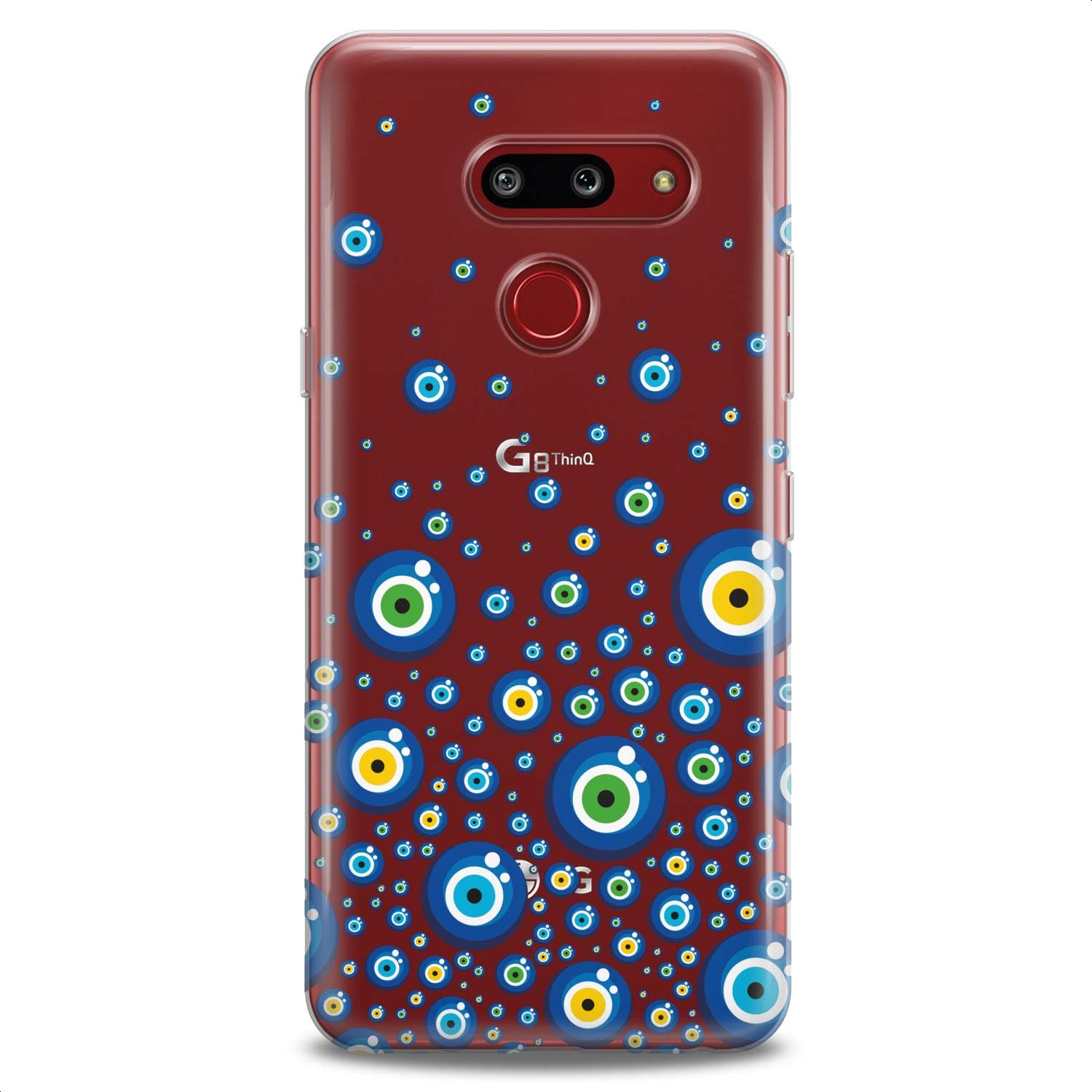 Case Replacement for LG G7 ThinkQ Fit Velvet G6 V60 5G V50 V40 V35 V30 Plus W30 Cute Slim fit Yellow Clear Soft Flexible Silicone Women Watching Eyes Design Print Lovely Green Girlish Awesome image 4