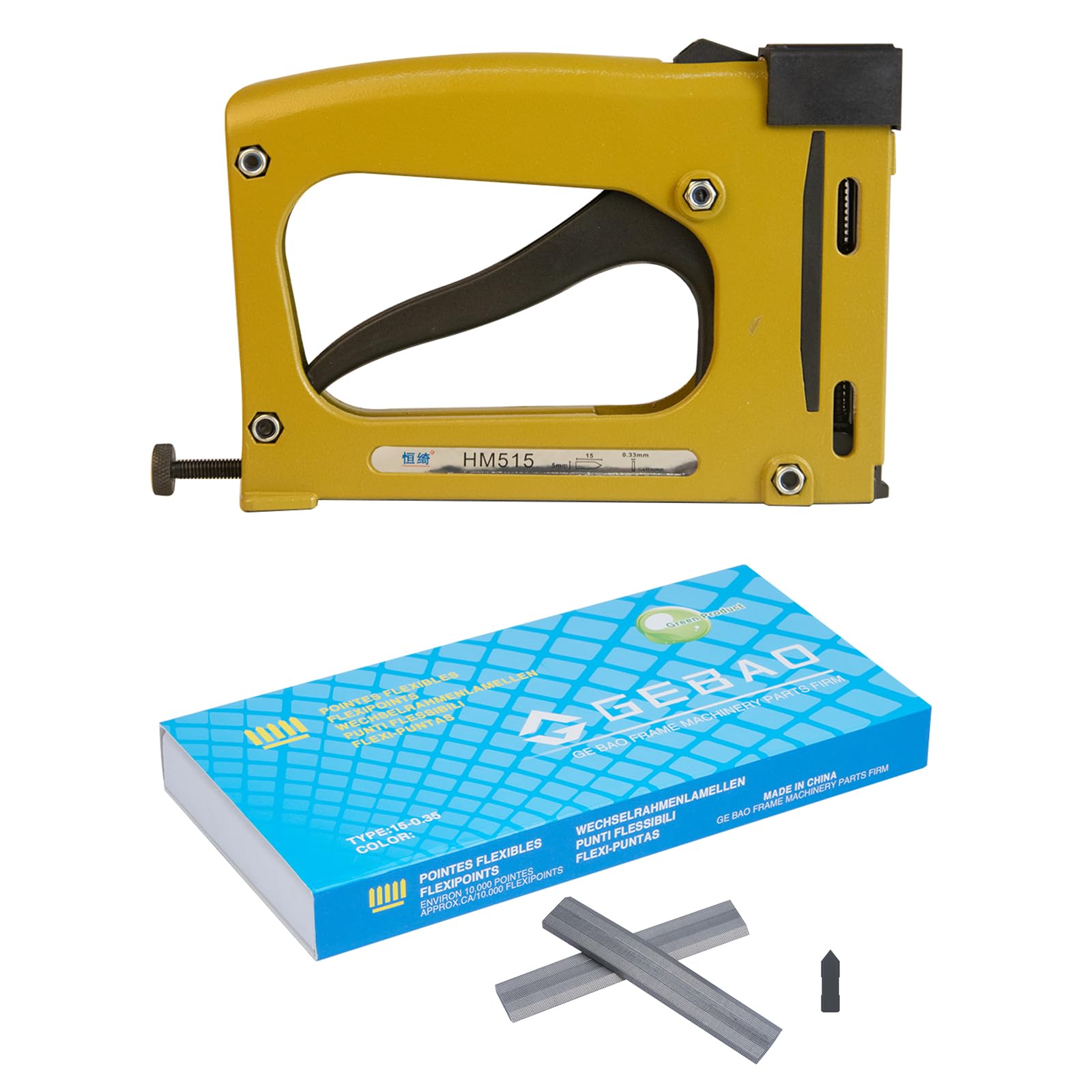 yeshinePoint Drivers for Picture Framing with 10000 Points Pro-Framing Dual Point Driver Point Nail Gun with Nails Lightweight Picture Frame Stapler Metal for Joiner DIY