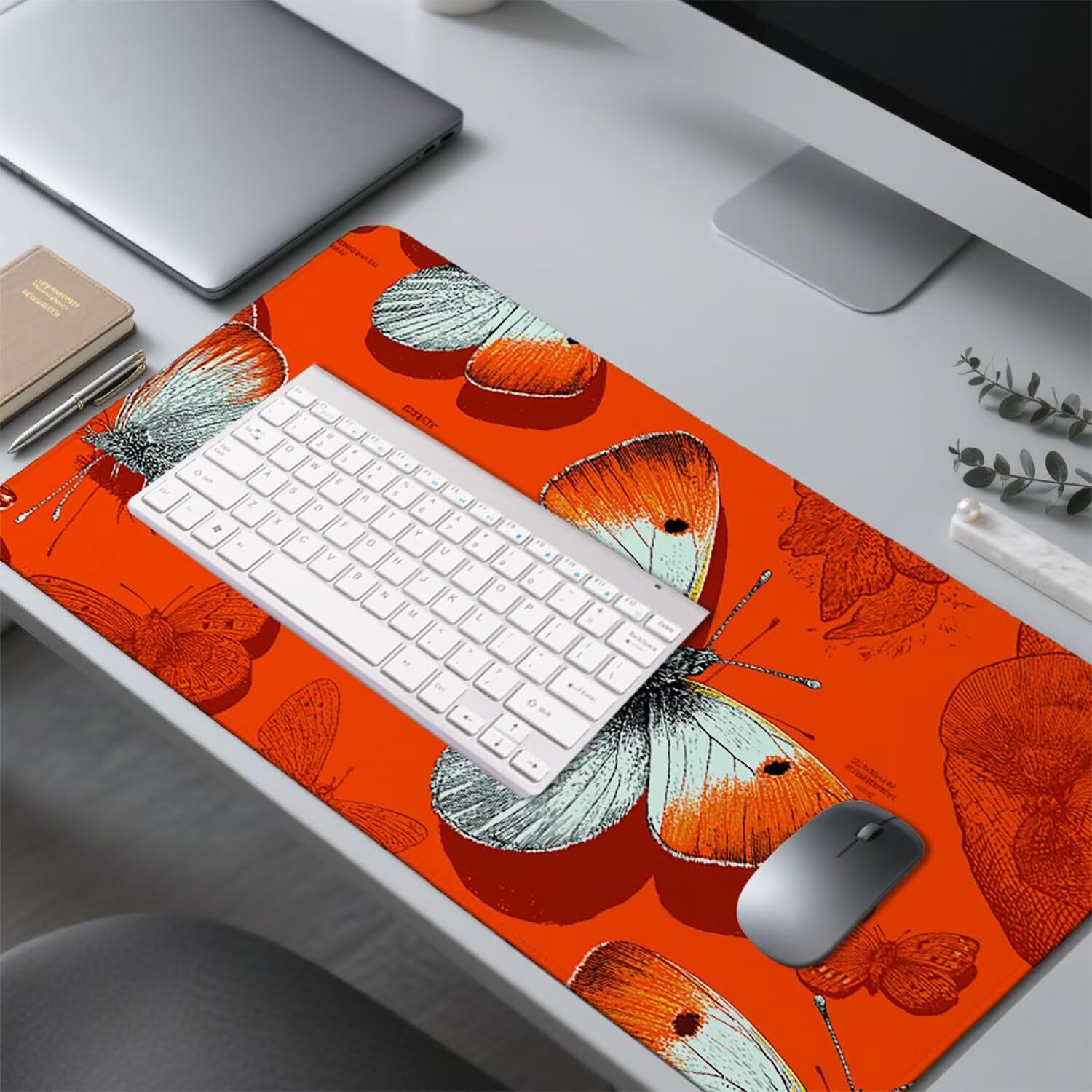 Podkładka pod mysz motyl podkładka pod mysz biurowa XXL do gier 1400x600x3mm podkładka pod mysz gumowa podkładka pod owady duża podkładka pod mysz dla graczy akcesoria PC antypoślizgowe i wodoodporne