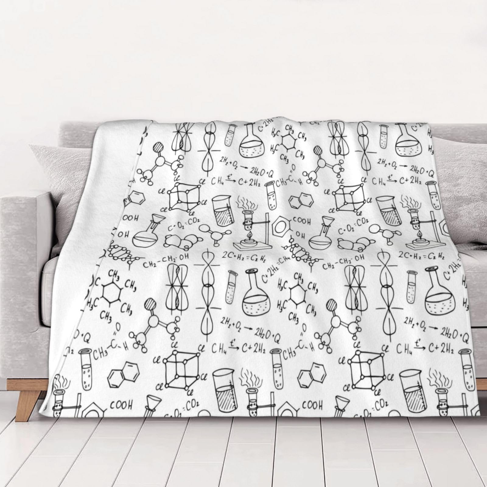 Couverture chaude en flanelle chimie 280g toutes saisons pour lit et canapé