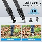 SIRUI AM-284 Carbon Fiber Tripod for Travel, Professional Camera Tripod with 4-Section Legs, Twist Leg Locks, Detachable Metal Spikes, Loads up 33LB, Max Height 47.2“