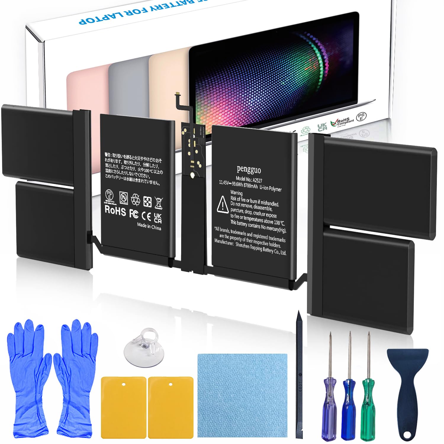 Amazon.com: pengguo Battery for MacBook Pro 16 Inch A2485 Year