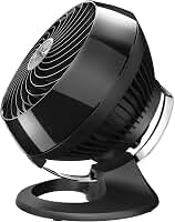 Vornado Circulador de ar 460 para toda a sala, ventilador pequeno com 3 configurações de velocidade, ventilador de resfriamento potente, inclinação ajustável, fácil de limpar, silencioso para casa