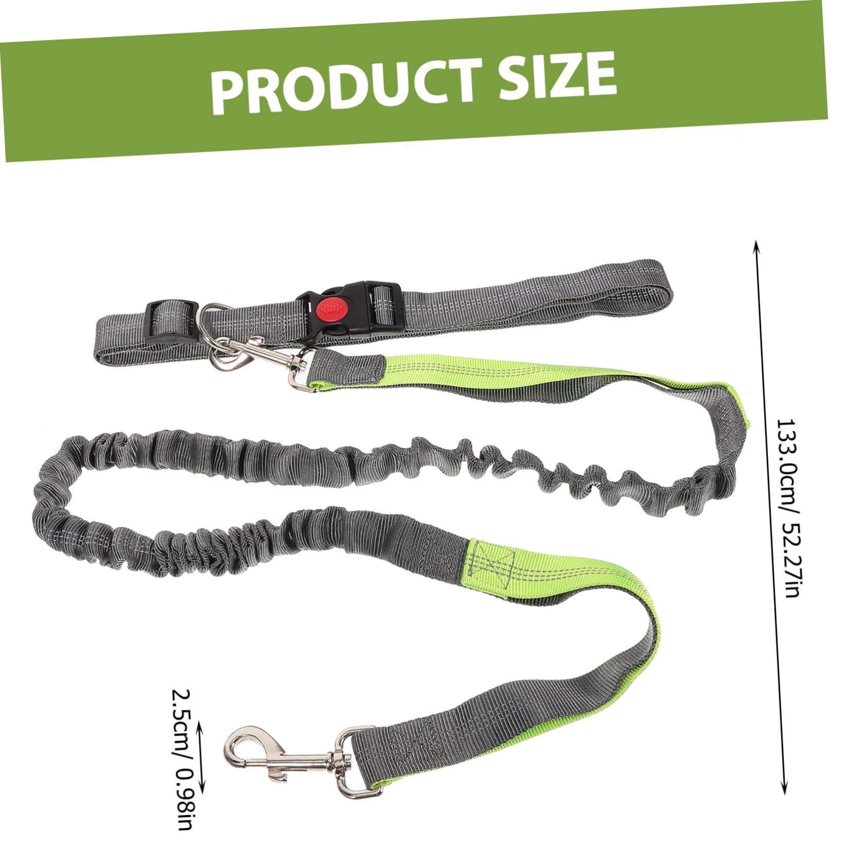 Levemolo Multi-Use Dog Running Leash Hands Pet Leash for Walking Training Large Dogs Safety Reflective Comfortable Material Sturdy Polyester