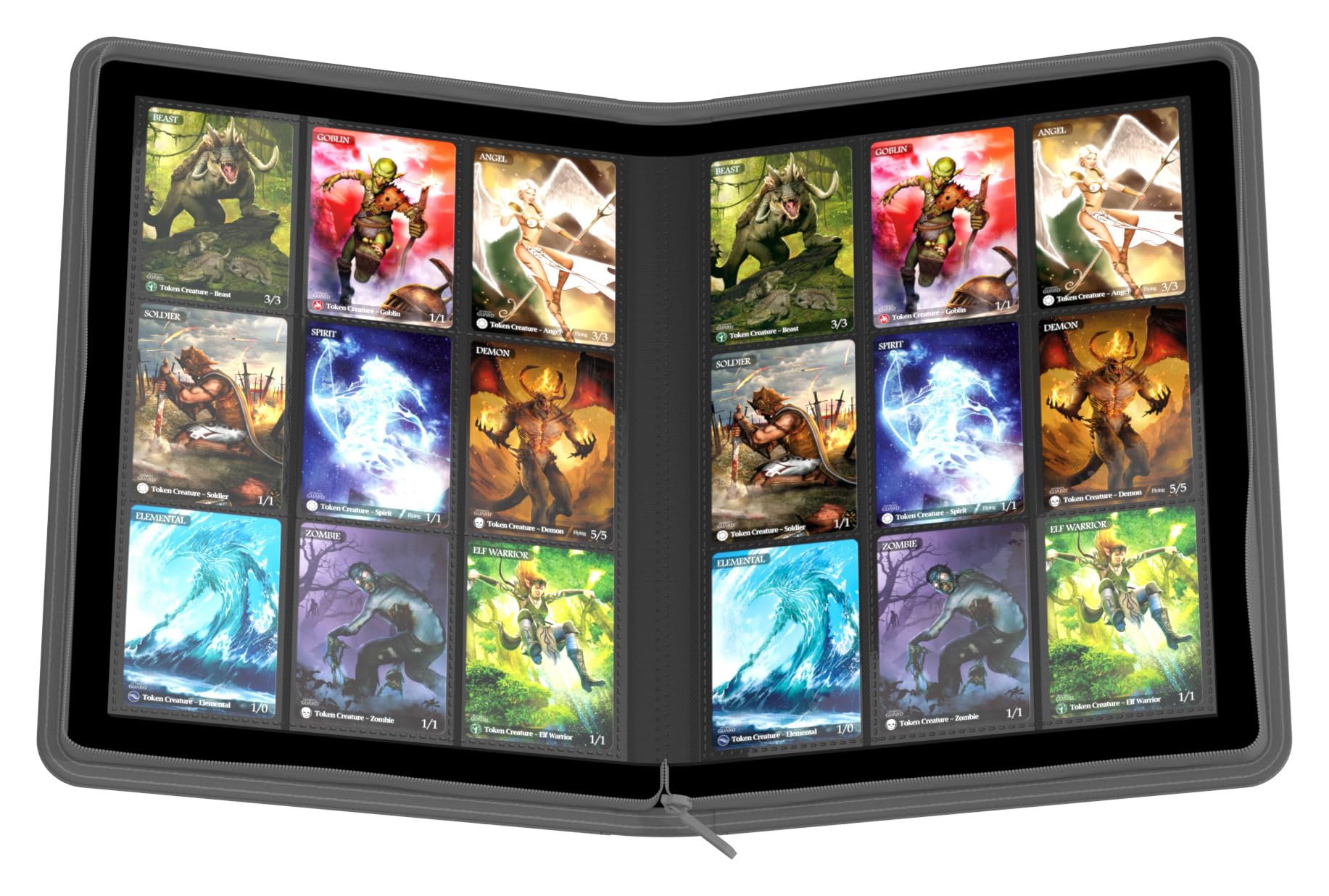 Ultimate Guard UGD010213 Zipfolio album na karty XenoSkin 360-18 kieszeni, szary