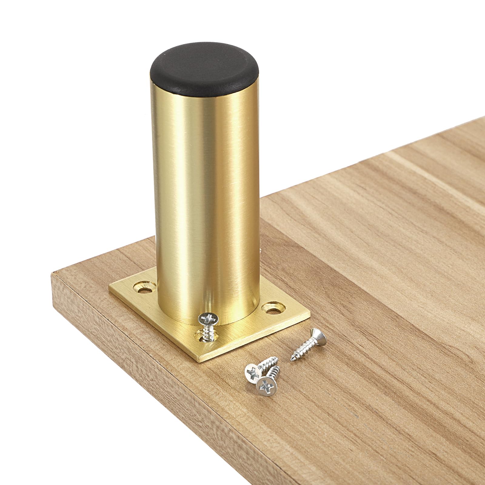 SUMTree 10 cm, 4 piedini per mobili in lega di alluminio, gambe per sedie, tavolo, armadio, scrivania, divano, gambe con viti, montaggio semplice rotondo (oro)
