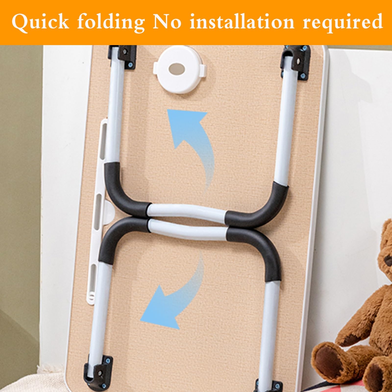 Tavolino Pieghevole con Porta Bicchiere E Leggio for Tablet, 60x40 Cm, Salvaspazio, Facile da Trasportare, Ideale for Soggiorno, Camera, Aree Relax E Smart Working(Original Wood Colour)