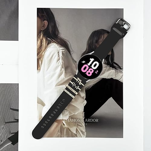 Miniatura 2 de Correa para Samsung Galaxy Watch Ultra y 7, 6, 5 y 4 con dijes de constelaciones, correa de silicona con dijes, accesorios para reloj 765 ProWatch 4