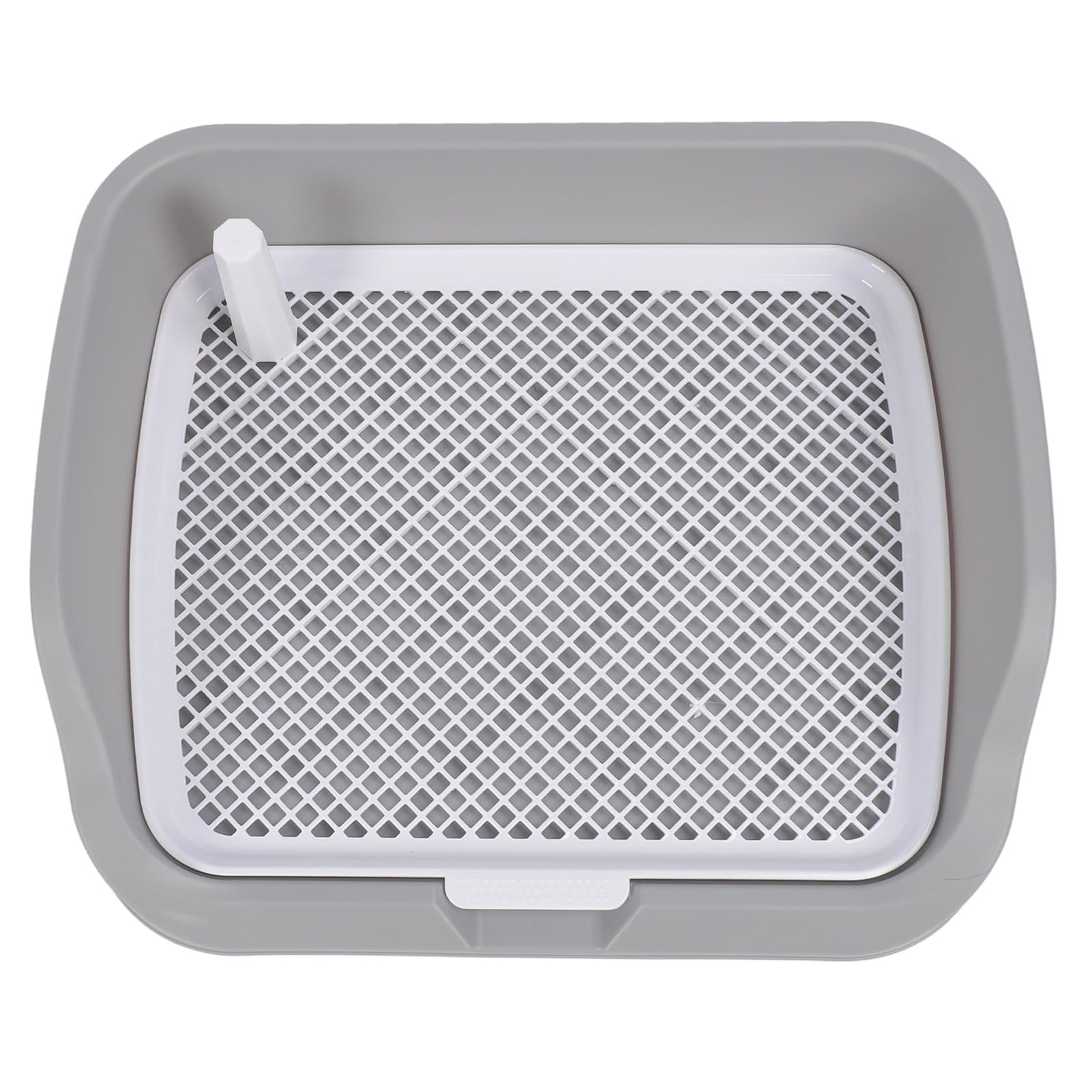 Bandeja Orinal para Perros, 21.26x17.72x5.12in Soporte De Malla para El Orinal De Adiestramiento De Perros con Rejilla Extraíble Bandeja Higiénica para Perros De Interior (Gray)