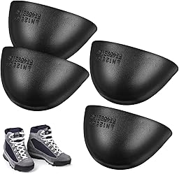 VILLCASE 2 Pairs Anti-Smash Safety Toe Caps for Work Boots Iron Toe Covers Inserts for Men Women Removable Shoe Protectors for Construction and Industrial Use