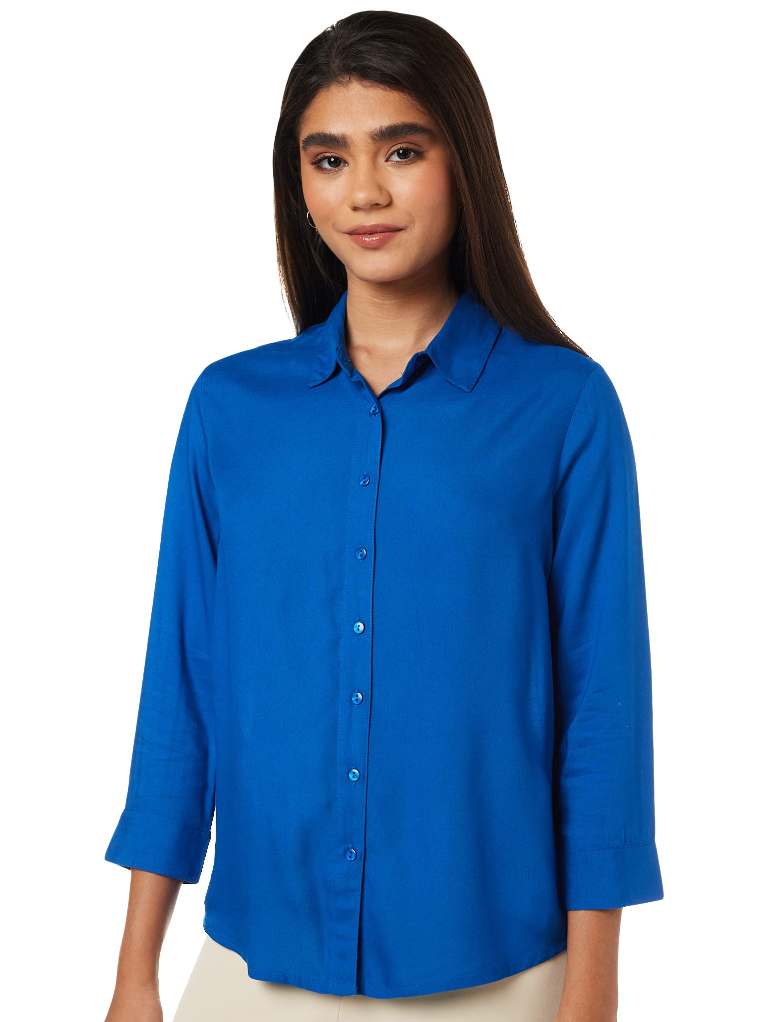 Amazon Brand - SymbolWomen's Solid Regular Fit Top