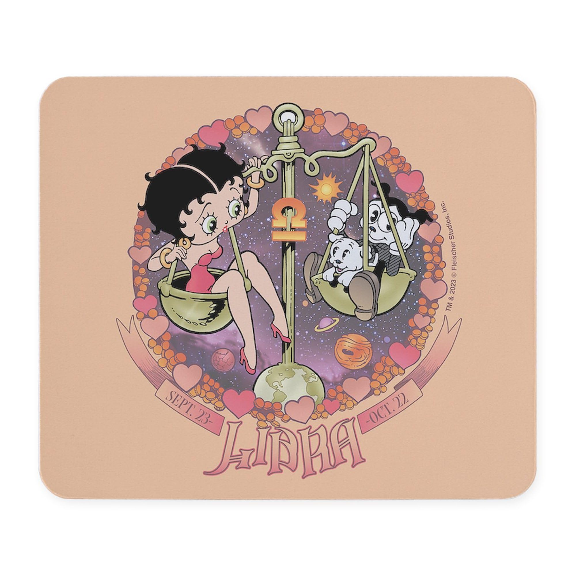 CafePress Betty Boop Zodiac Sign Libra Non-Slip Rubber Gaming Mousepad