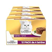 GOURMET Gold Cibo Umido per Gatti Adulti Tortini con Agnello e Spinaci 48 Lattine da 85g