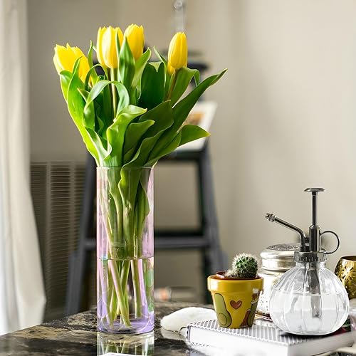 Miniatura 5 de Cute Cartoon Pink Fish Plastic Vase 11.8 x 3.9 Inch decorative Home Decor Vases Clear Home Kitchen Table Centerpieces jarron para centro de mesa