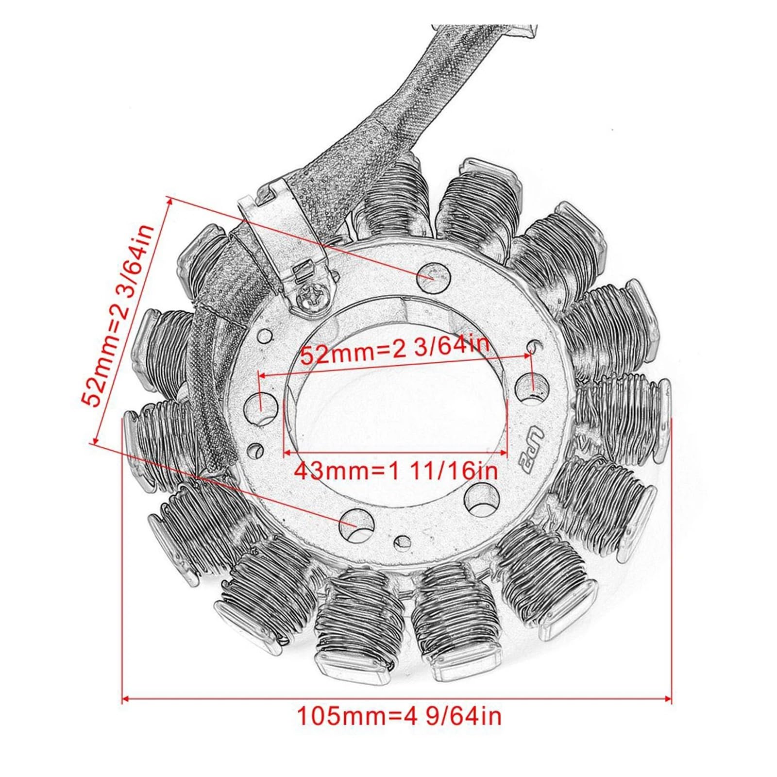 Stator Coil Compatible with Kawasaki ZX1000 Ninja ZX10R ZX-10R ZX