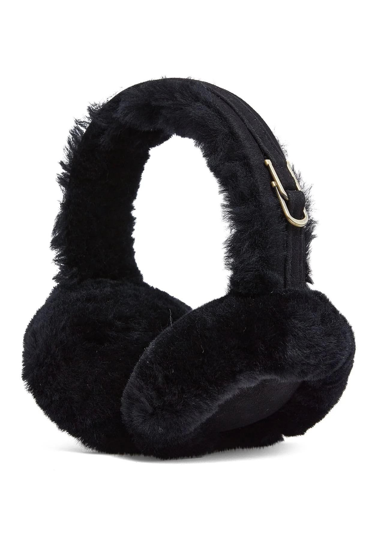 TruClothing Womens Sheepskin Shearling Winter Ear Muffs Warm Comfortable - Black One Size