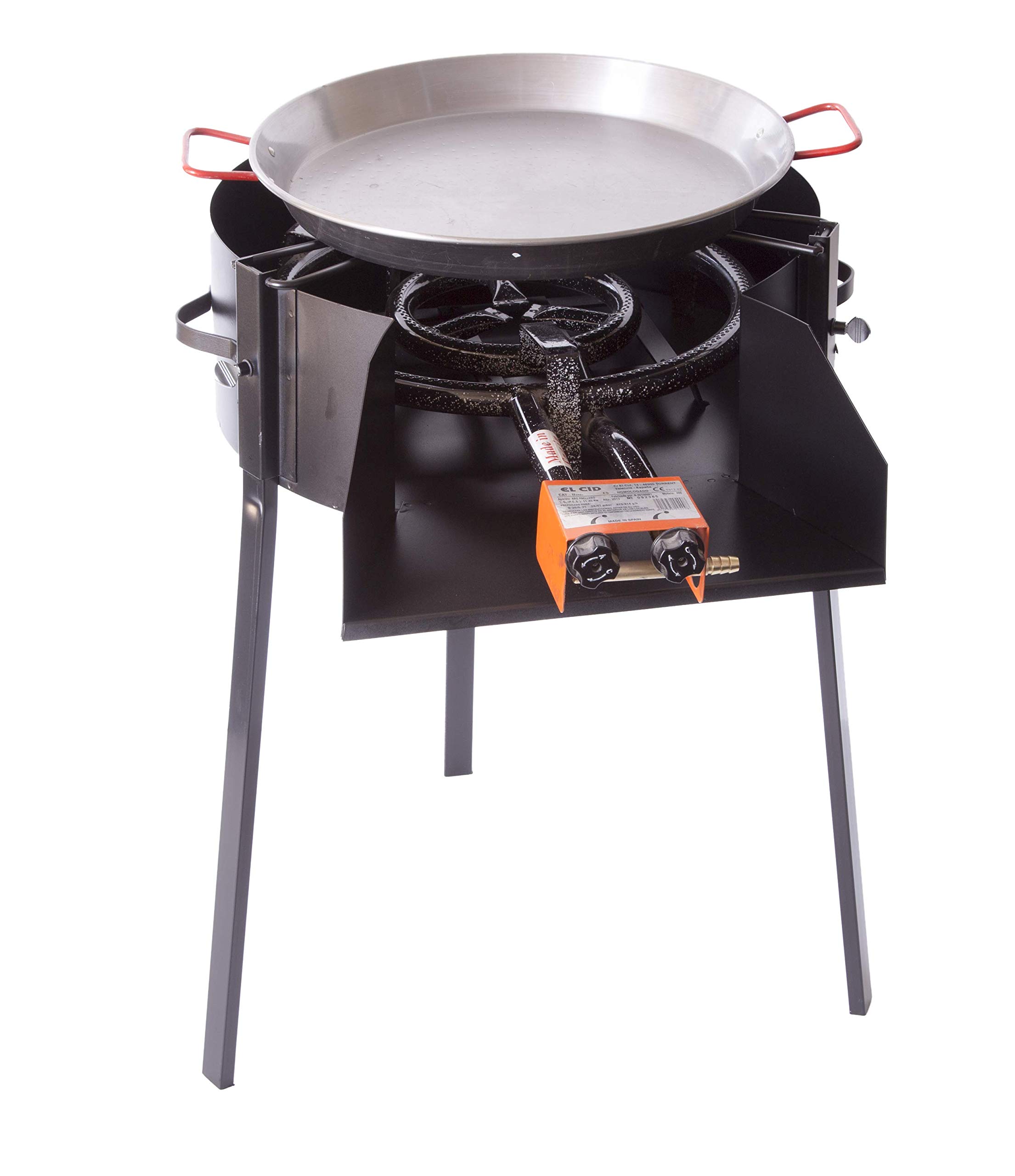 LepantoGarden Barbacoa grande portátil carbón redonda 60 cnt de Chapa para Carbon, barbacoa con patas desmontables y parilla.