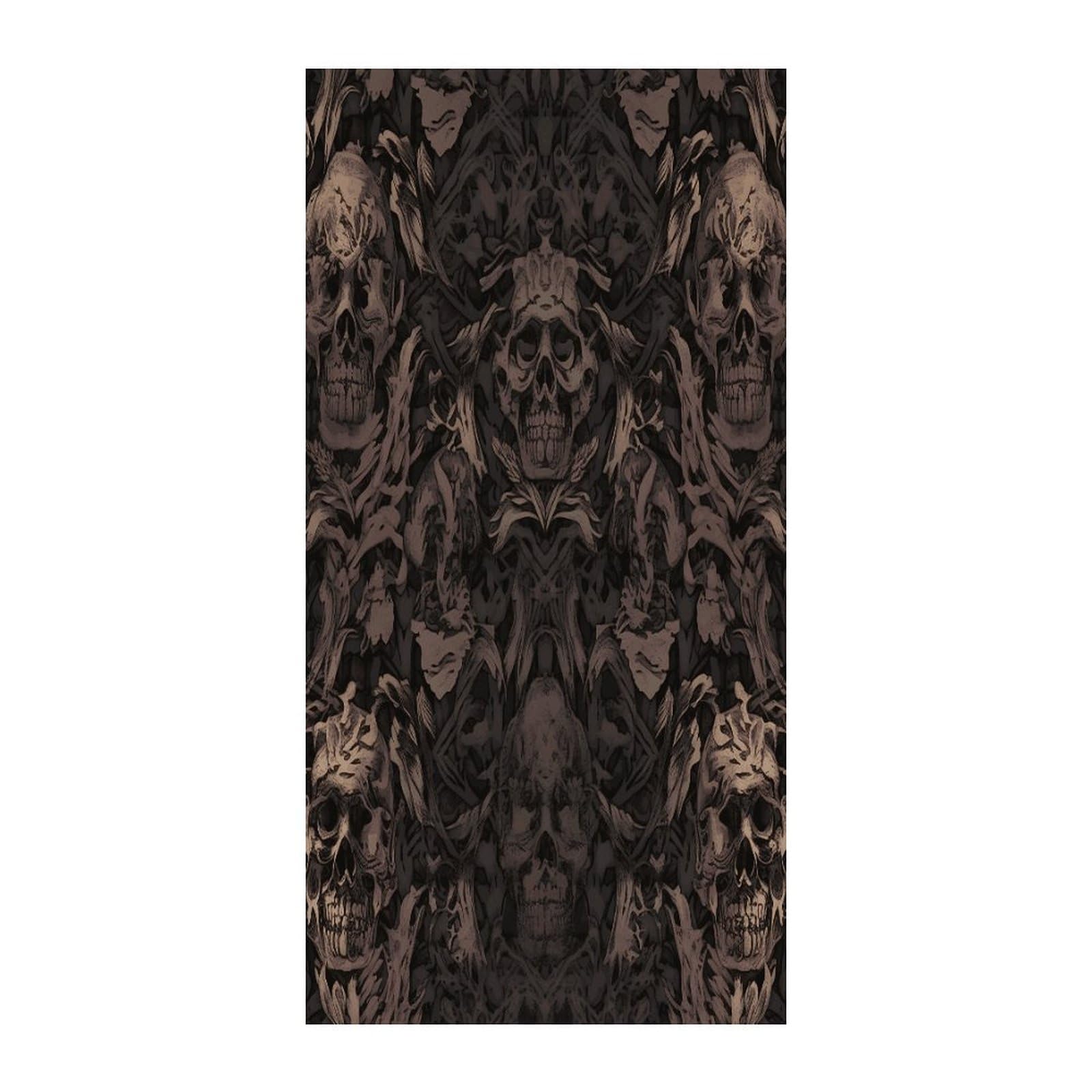 Fekiloot Style Gothic Wallpaper For Walls Skull Damask Door Curtain Room Divider Curtains