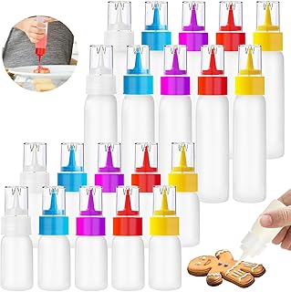 20pcs Squeeze Writer Bottles Set,Plastic Cookie Icing Bottles,10 Each (1...