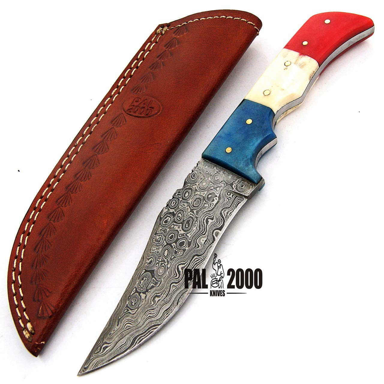 PAL 2000 KNIVES 9412 cuchillo hecho a mano de acero de damasco