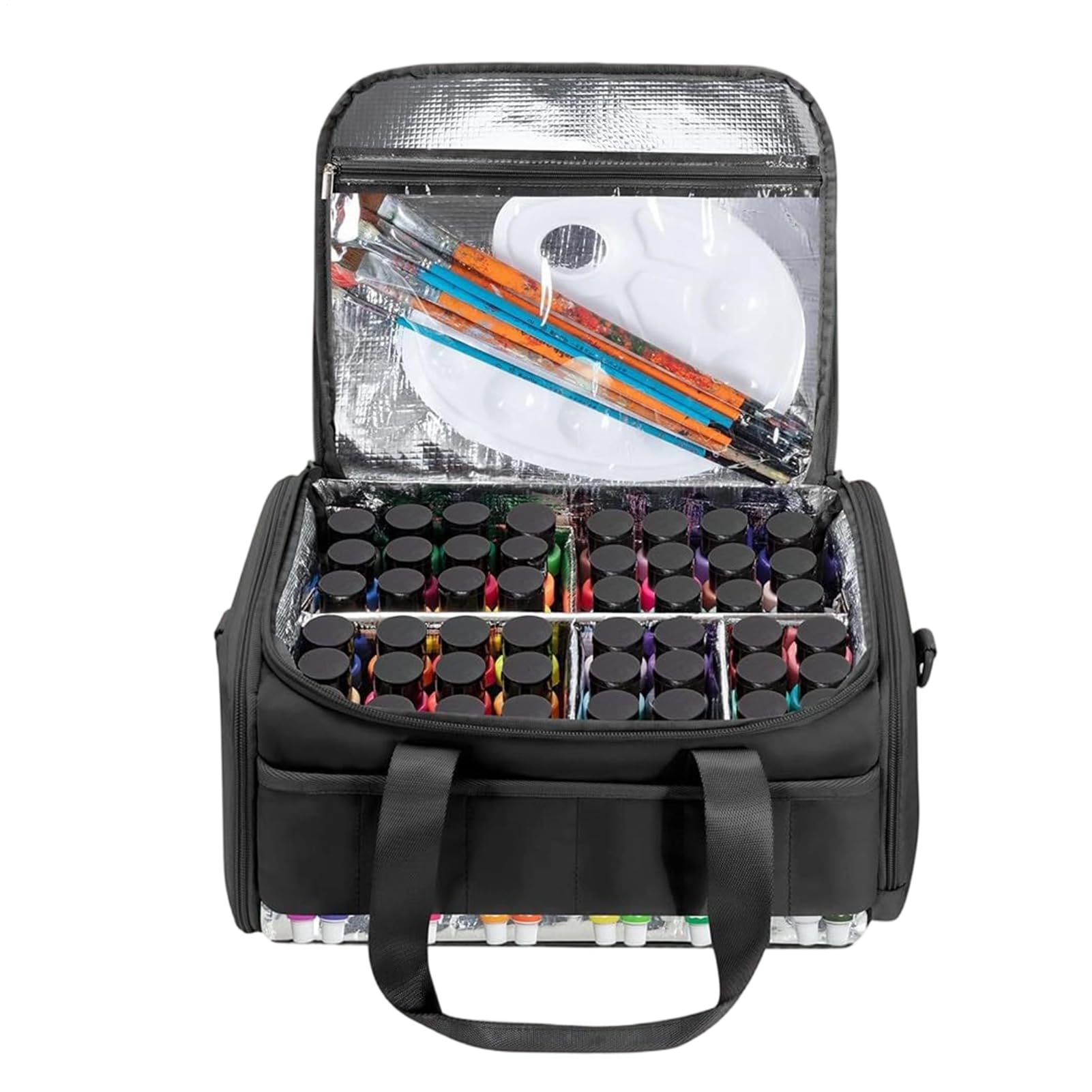 Sac de transport peinture acrylique pour peindre en plein air et transporter ses pinceaux