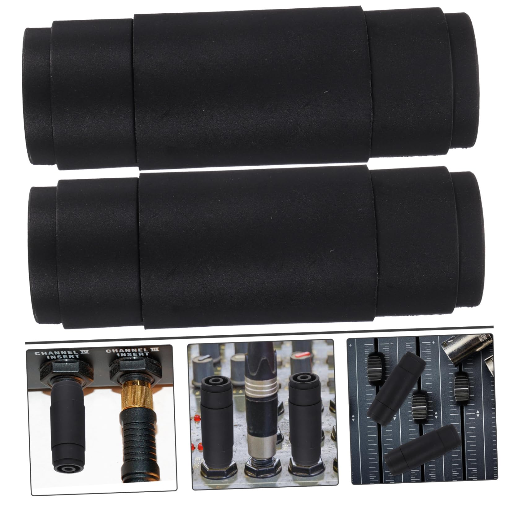 Hemobllo 6pezzi Connettori Audio Maschio Poli Per Casse e Dispositivi Audio Professionali Colore Nero Resistente e Durevole