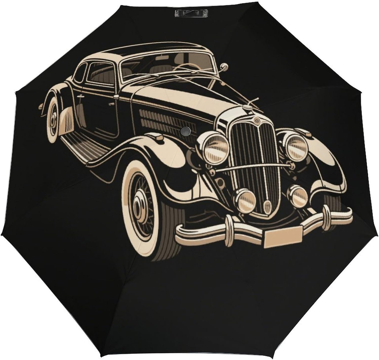 Windproof Travel Umbrella Retro Classic Cars Folding Small Sun Umbrella Lightweight Small And Compact Suit for Pocket