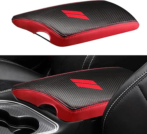 Miniatura 9 de INTGET Funda de Reposabrazos de Consola Central de Coche para Accesorios Dodge Challenger 2023 2022 2021 2020 2019 2018 2017 2016 2015 Funda