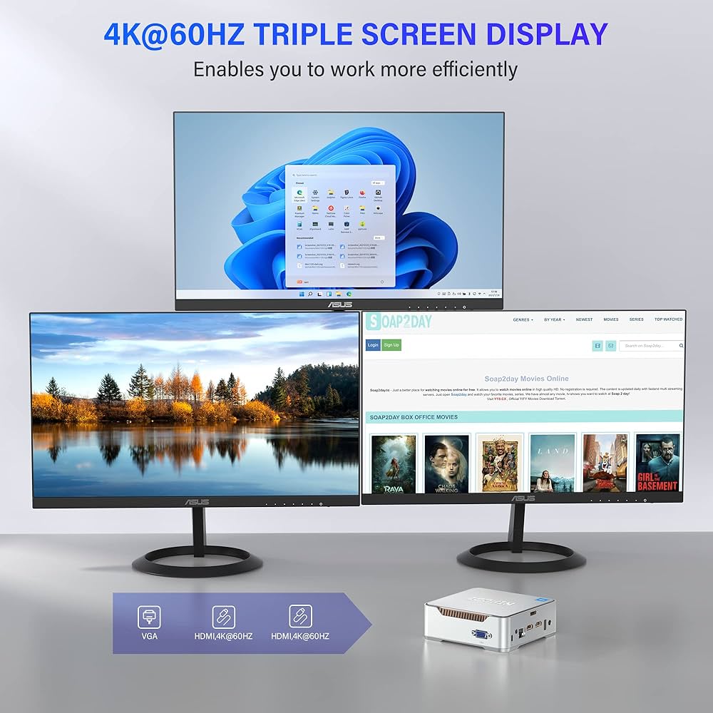 NIPOGI ミニPC intel N95 win11 pro NiPoGi Mini PC Windows 11 Pro, 12th Intel Alder Lake-N95(bis