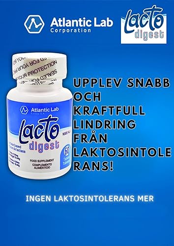 Miniatura 3 de Atlantic Lab Corporation - LactoDigest Alivio natural rápido y fuerte de la intolerancia a la lactosa 9000 FCC, 60 cápsulas, alivia las molestias