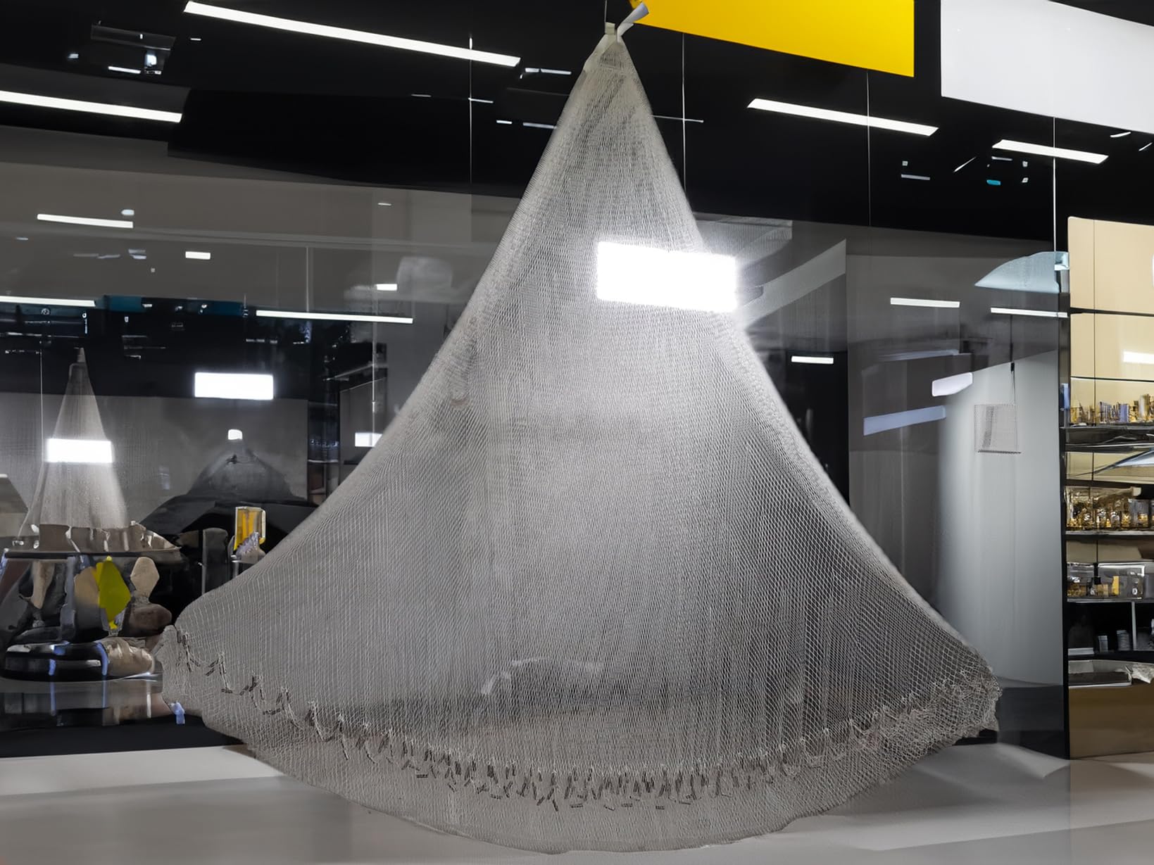 Big Size Fish Catching Cast Net: 12 ft/4Kg/Little Finger Pass Hole Hand Throw Net (B0CJNT8552) Amazon Price History, Amazon Price Tracker