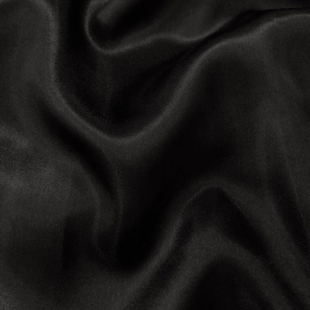 1 X Black Satin Fabric 60
