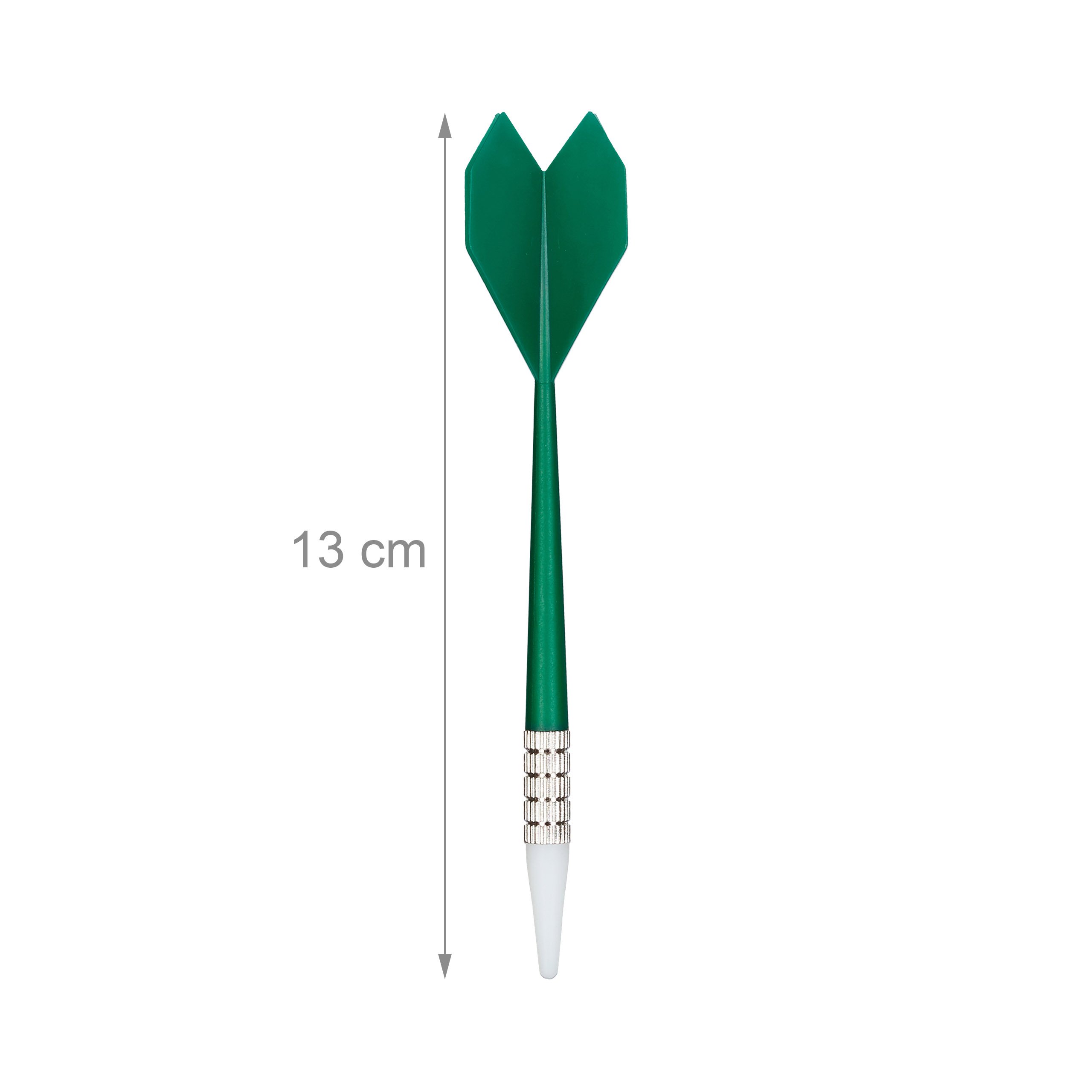 Relaxdays tarcza dart 42 cm, z 6 delikatnymi lotkami w zestawie, rzutki do zabawy dla dzieci i dorosłych, czarno-biała
