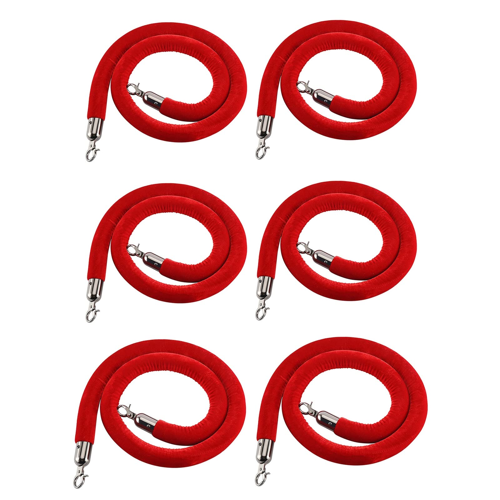 Cuerda roja con Hoo de primera calidad, línea de cola de núcleo de espuma para control de multitudes, divisor VIP y cable para eventos