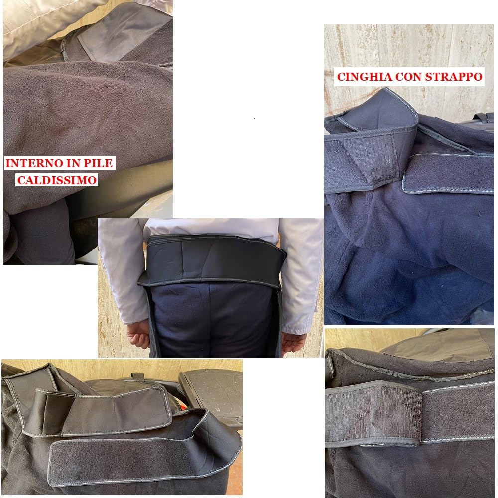 Compatible con Peugeot SATELIS 250 CUBREPIERNAS Manta TÉRMICA para Llevar Acolchado Impermeable+Fundas para Manos EN Neopreno Impermeables para Scooter