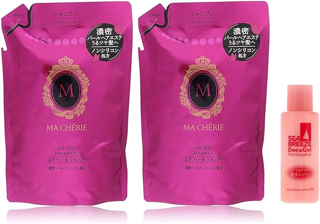 Amazon Macherie マシェリ エアフィール シャンプー 詰め替え用 さらさら なめらか おまけ付き マシェリボディーソープミニ ボトル 380ミリリットル X 2 Macherie マシェリ シャンプー コンディショナーセット 通販