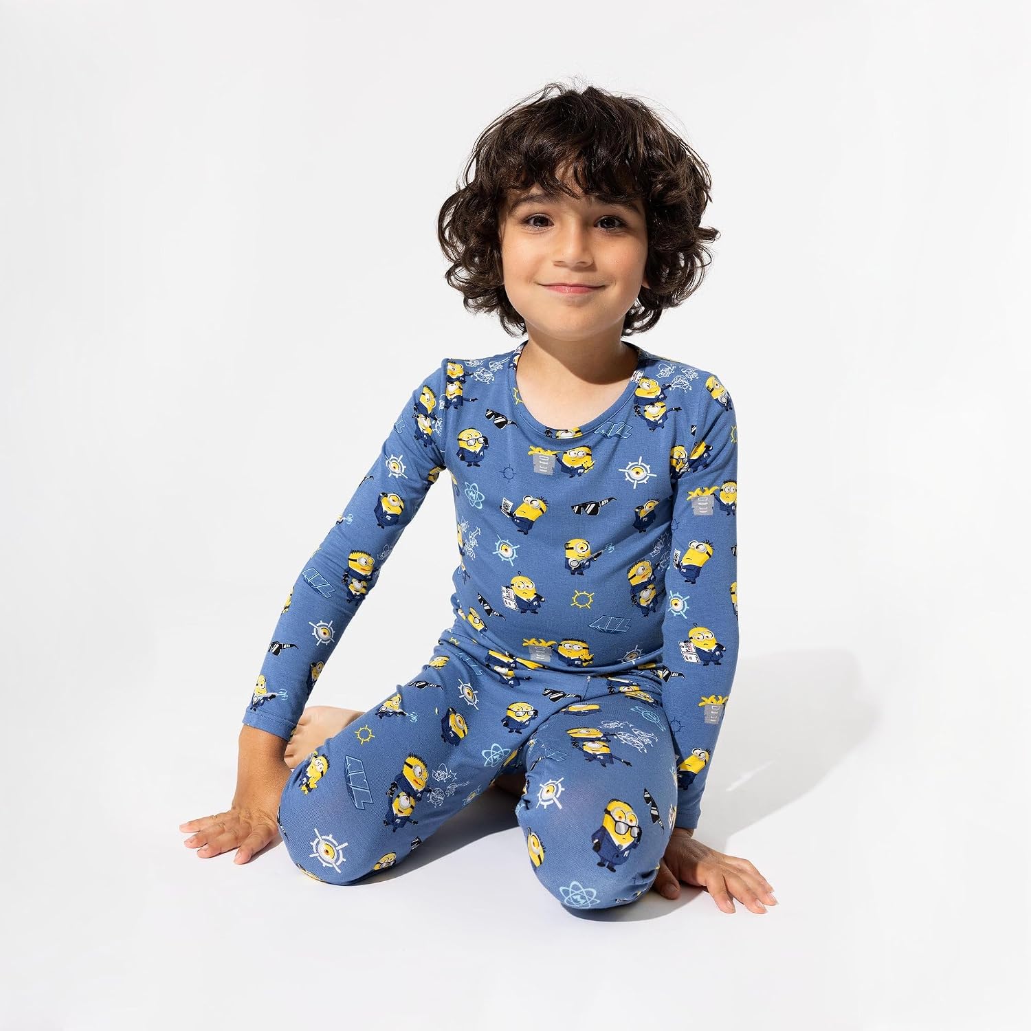 Bellabu Bear Despicable Me 4: Minions Rayon from Bamboo Two-Piece Pajamas for Boys & Girls