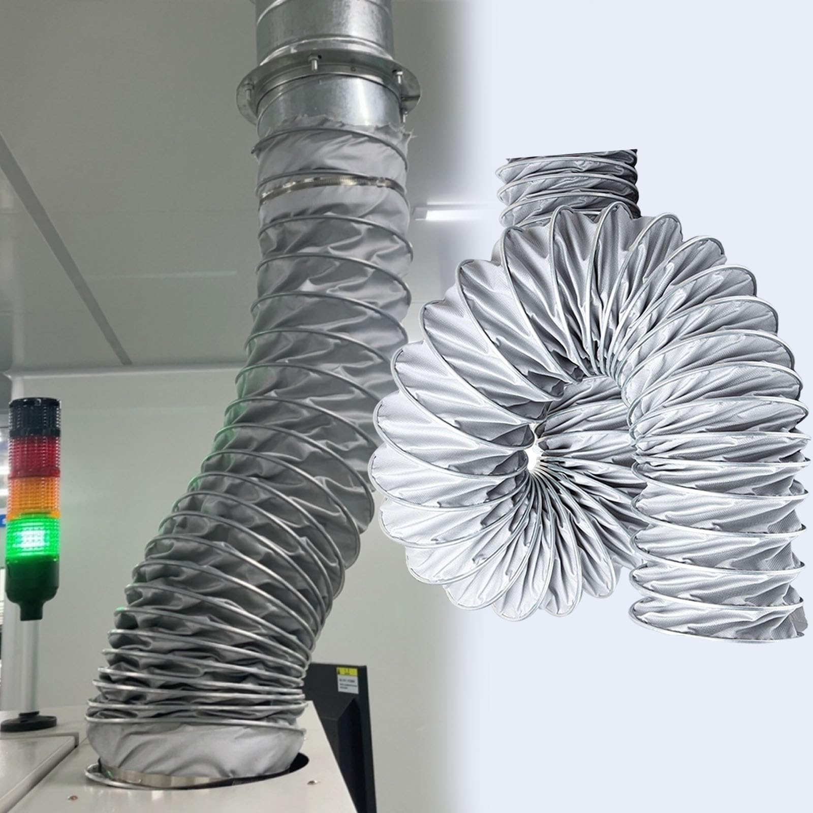Ten wysuwany kanał powietrzny do HVAC, Wąż kanału powietrznego, przenośna przemysłowa rura wentylacyjna/długi wąż rurowy do wentylatora wyciągowego, dmuchawy użytkowej