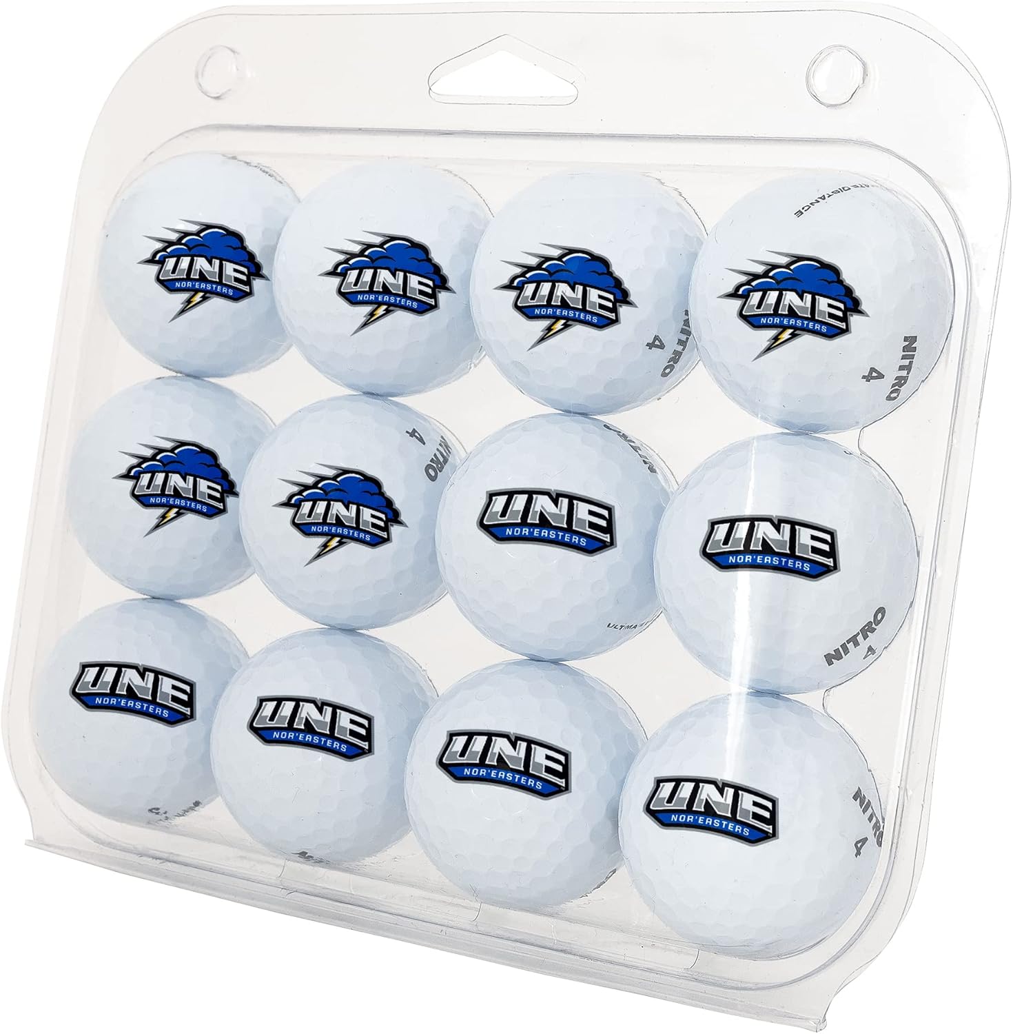 Desert Cactus University of New England Golf Balls 12 Pack – UNE Nor'Easters Full Color Dozen – Officially Licensed Sport Team Accessory